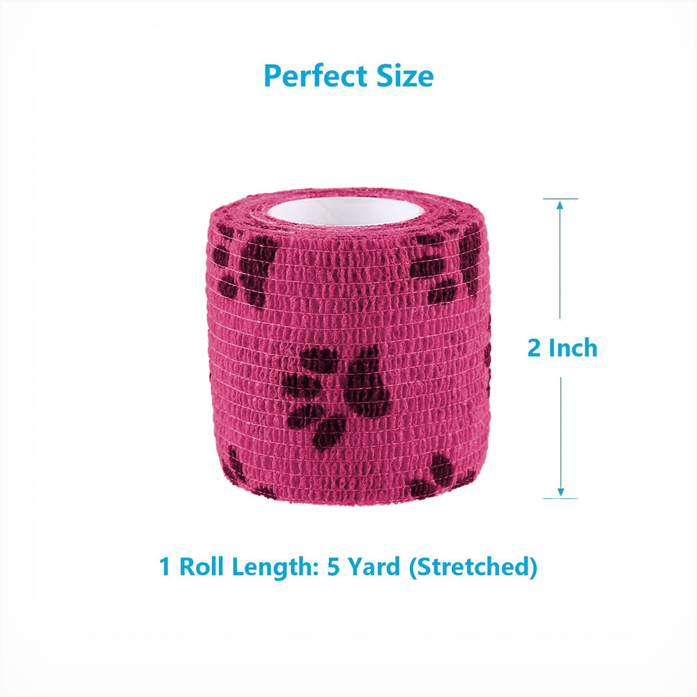 WePet wrap pink; stretchy, lightweight protection for paws during healing.