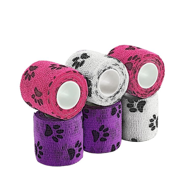 WePet pet wrap self-adhesive roll in purple; secure wound coverage and easy removal.