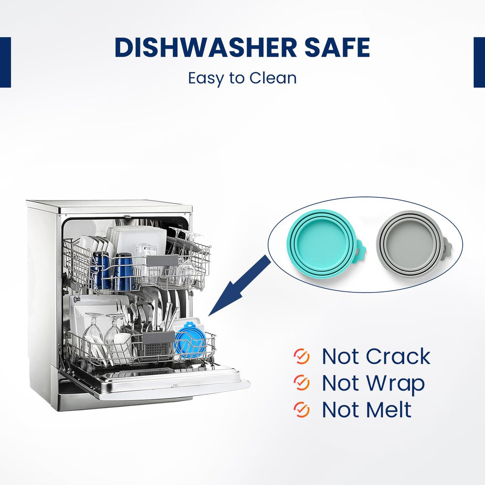 WePet universal-size rings ensure fit for many cat and dog cans.