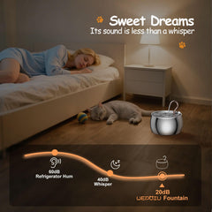 WEPOIU quiet pump ensures near-silent operation for peaceful indoor use.