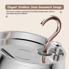 WEPOIU stainless-steel faucet gooseneck provides durable, sanitary water delivery.