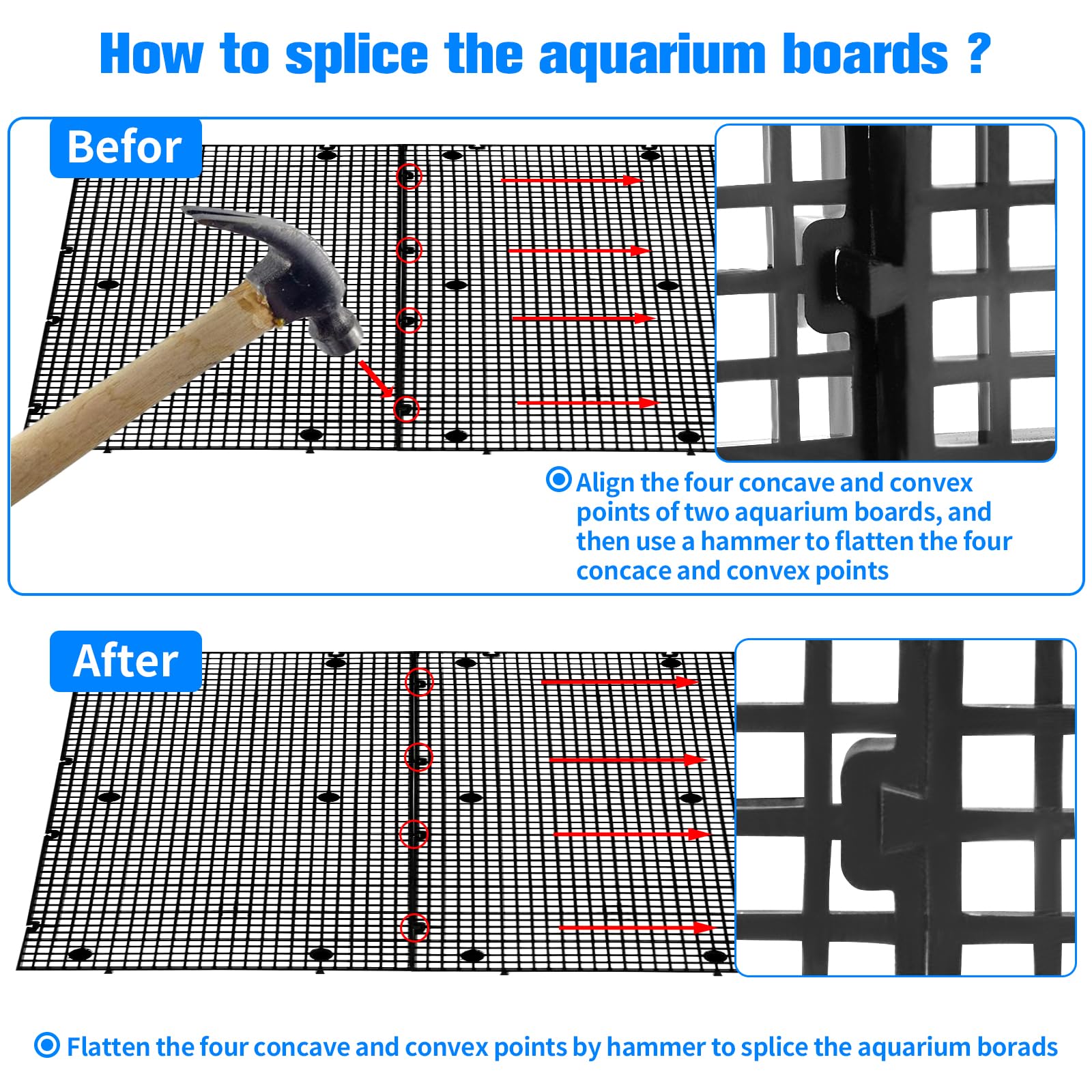 Weramics aquarium egg crate bottom plate demonstrates versatile support and organization.
