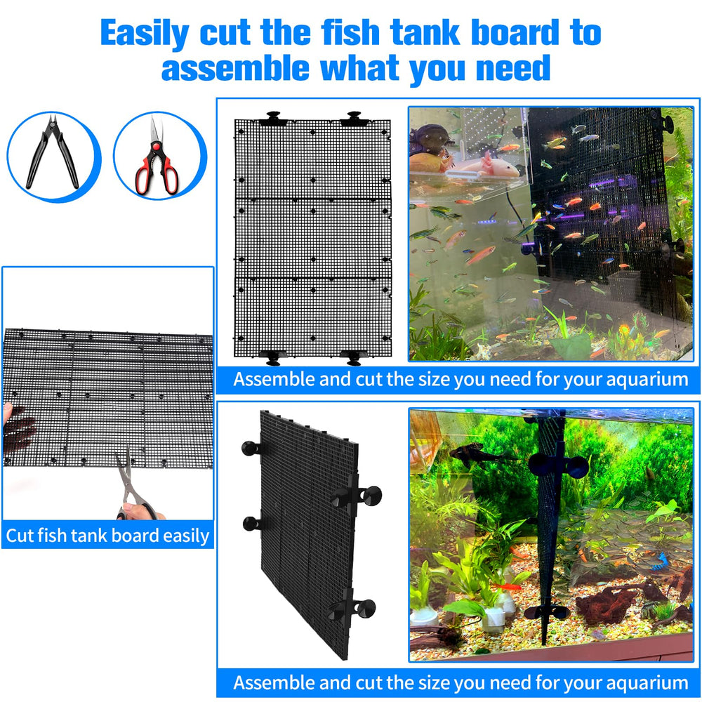 Weramics DIY aquarium divider buckles enable easy piecing for custom shapes.