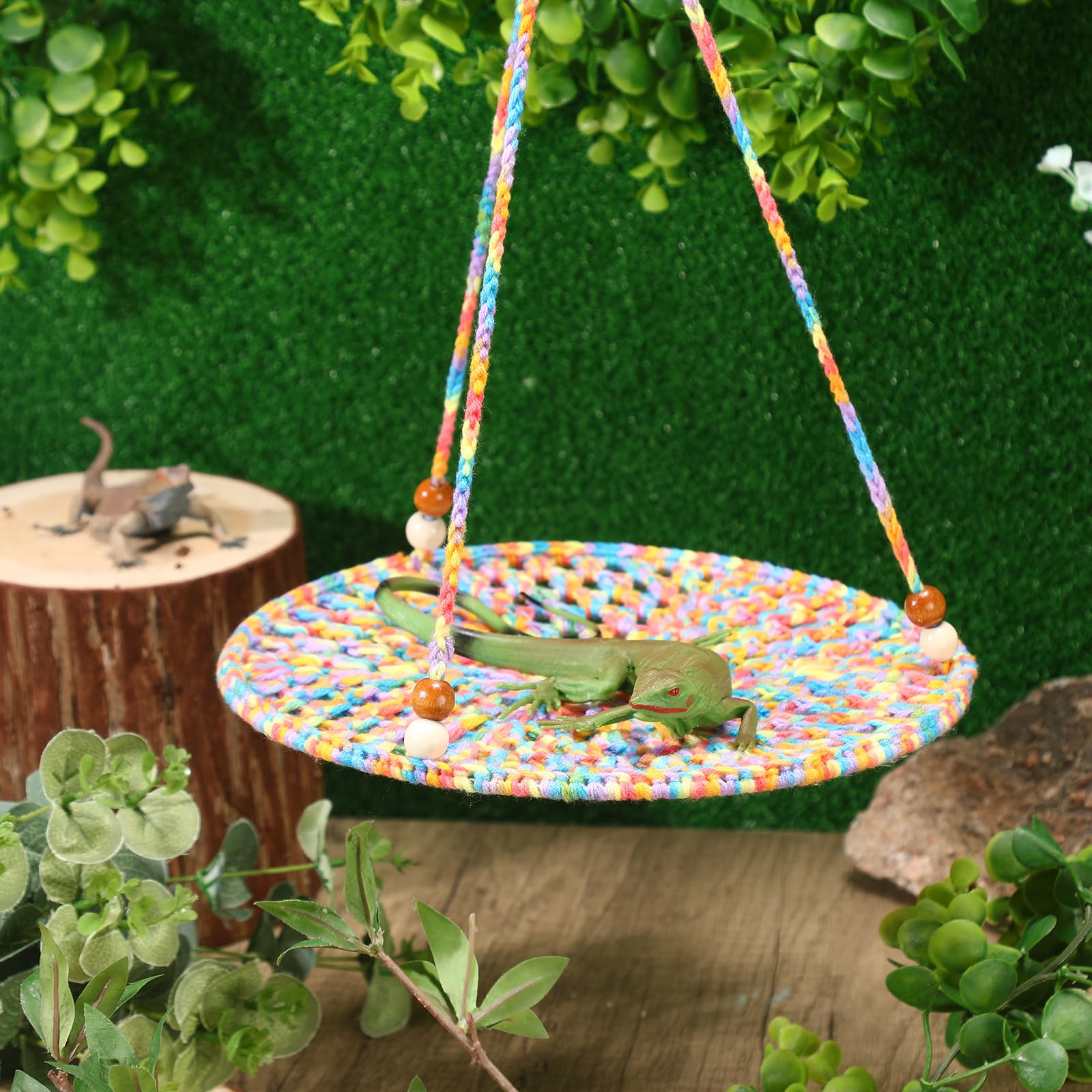 Wesiti bearded dragon hammock fits lizards, geckos, chameleons, and more.