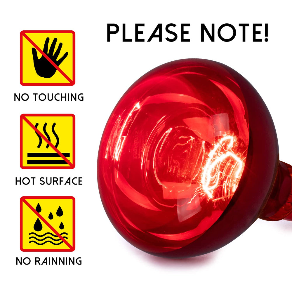 Wesome Lighting safety guidance: keep hot bulb away from pets.