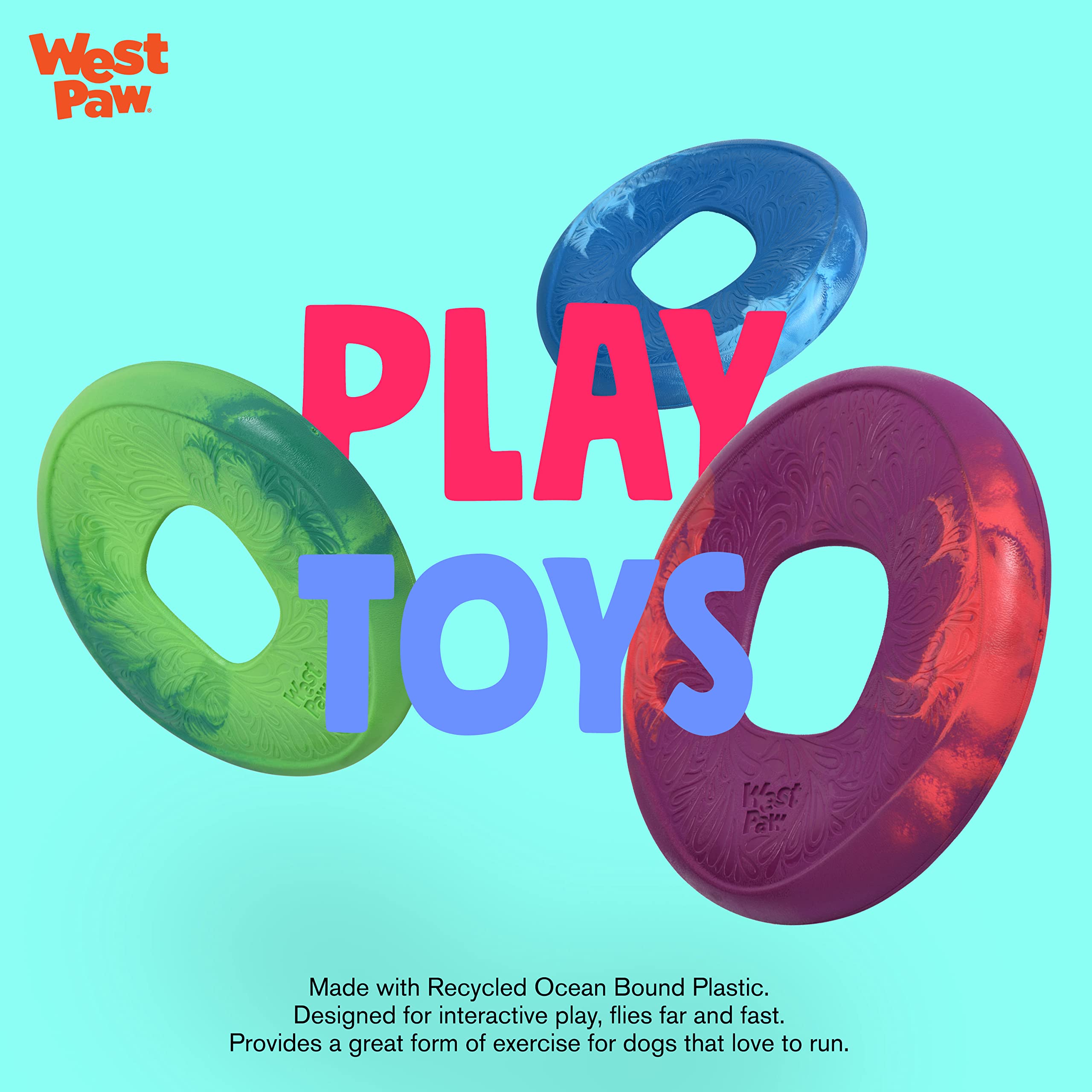 WEST PAW Seaflex Sailz disc in action during play outdoors.