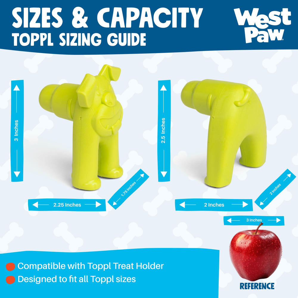 WEST PAW Toppl Stopper is not for dog play; remove before serving.