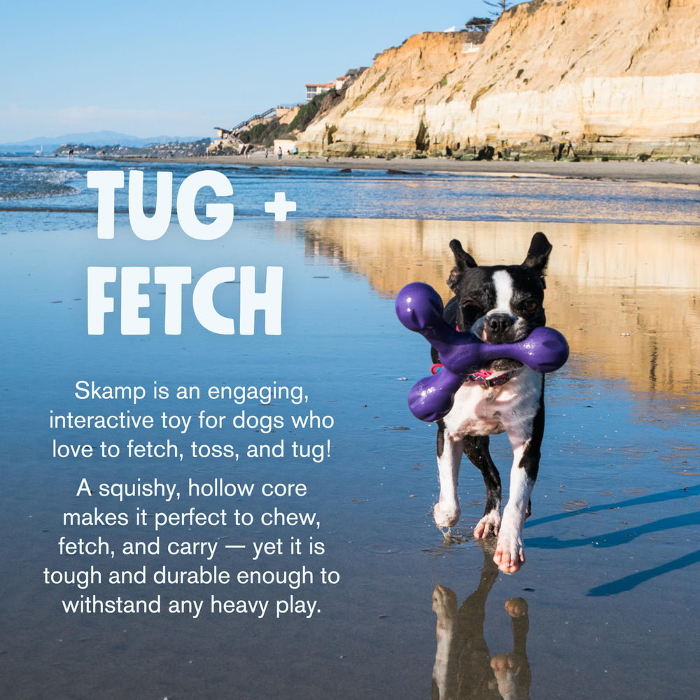 West Paw Zogoflex Air Skamp water play shows buoyant chew toy