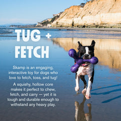 West Paw Zogoflex Air Skamp water play shows buoyant chew toy