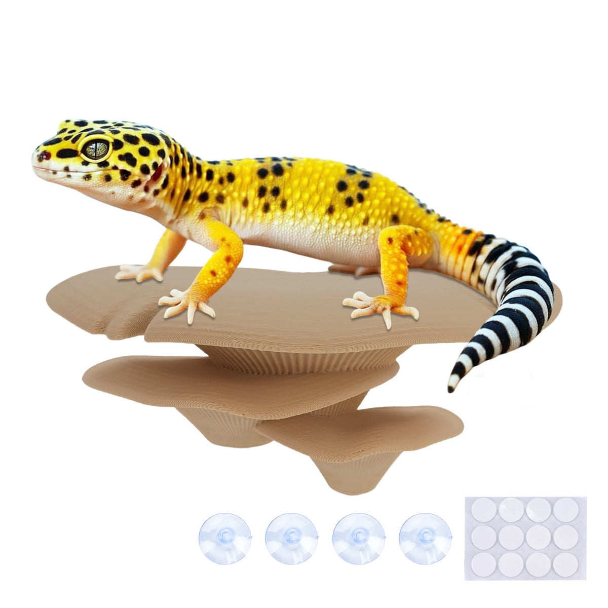 Westant Mushroom Decor closeup almond-trio-cap detailing enhances terrarium realism