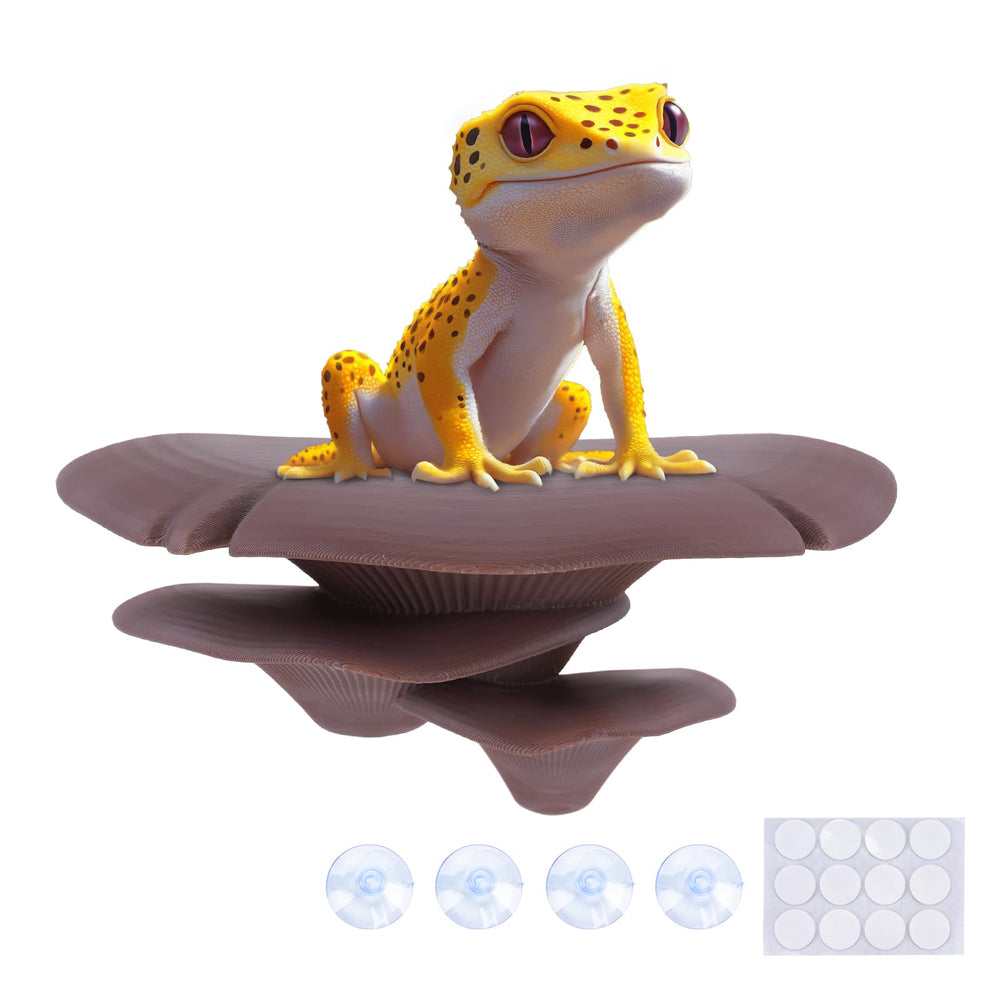 Westant mushroom decor bearded dragon climbing depicts engaging tank decor