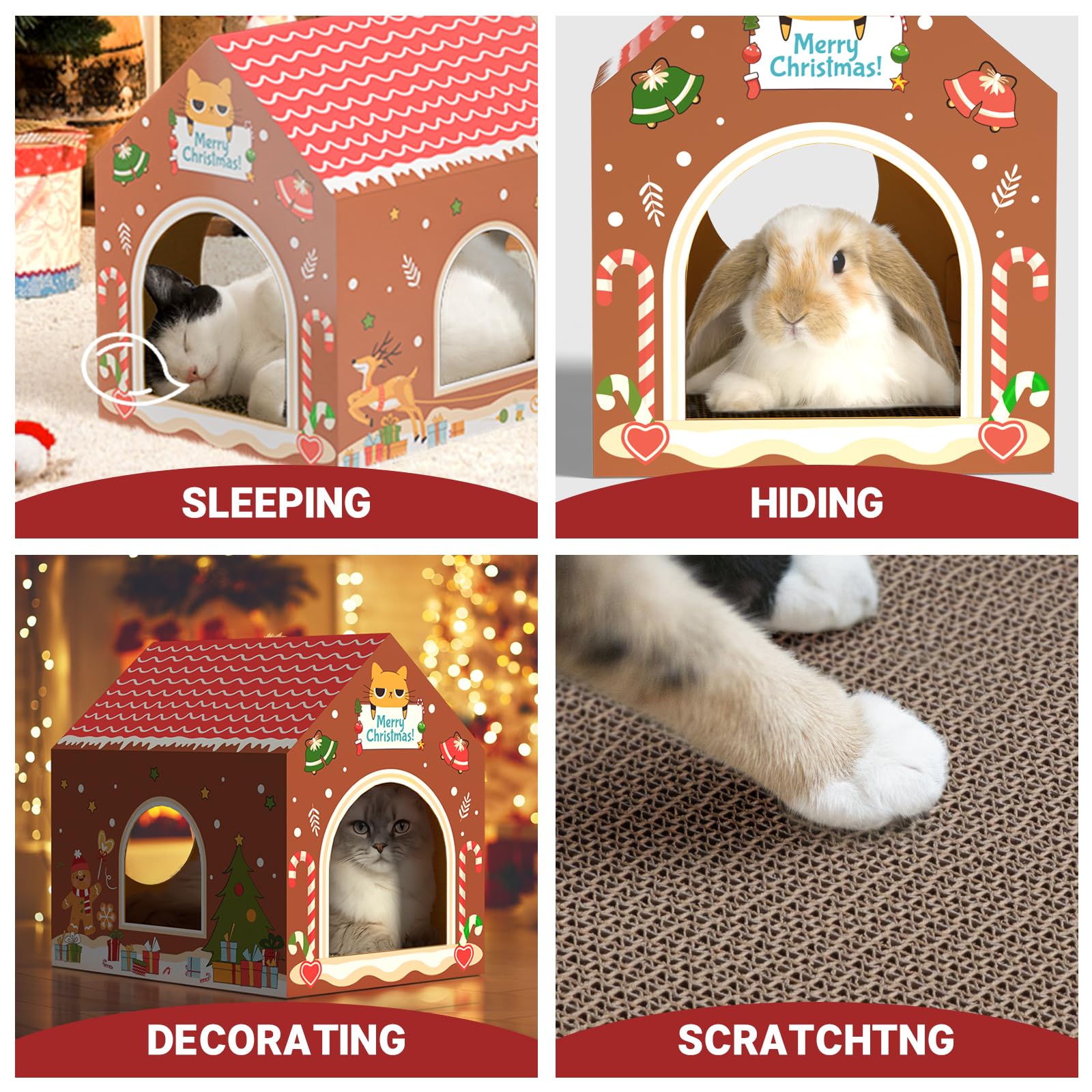WESTERN HOME cat-scratcher-pad included for healthy scratching sessions