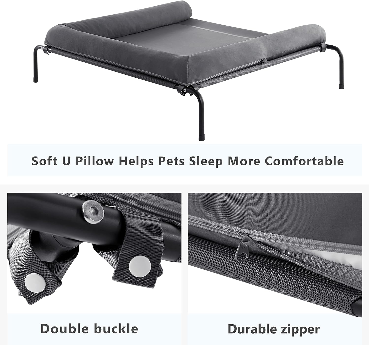 WESTERN HOME dog bed cleaning surface allows quick, easy maintenance.