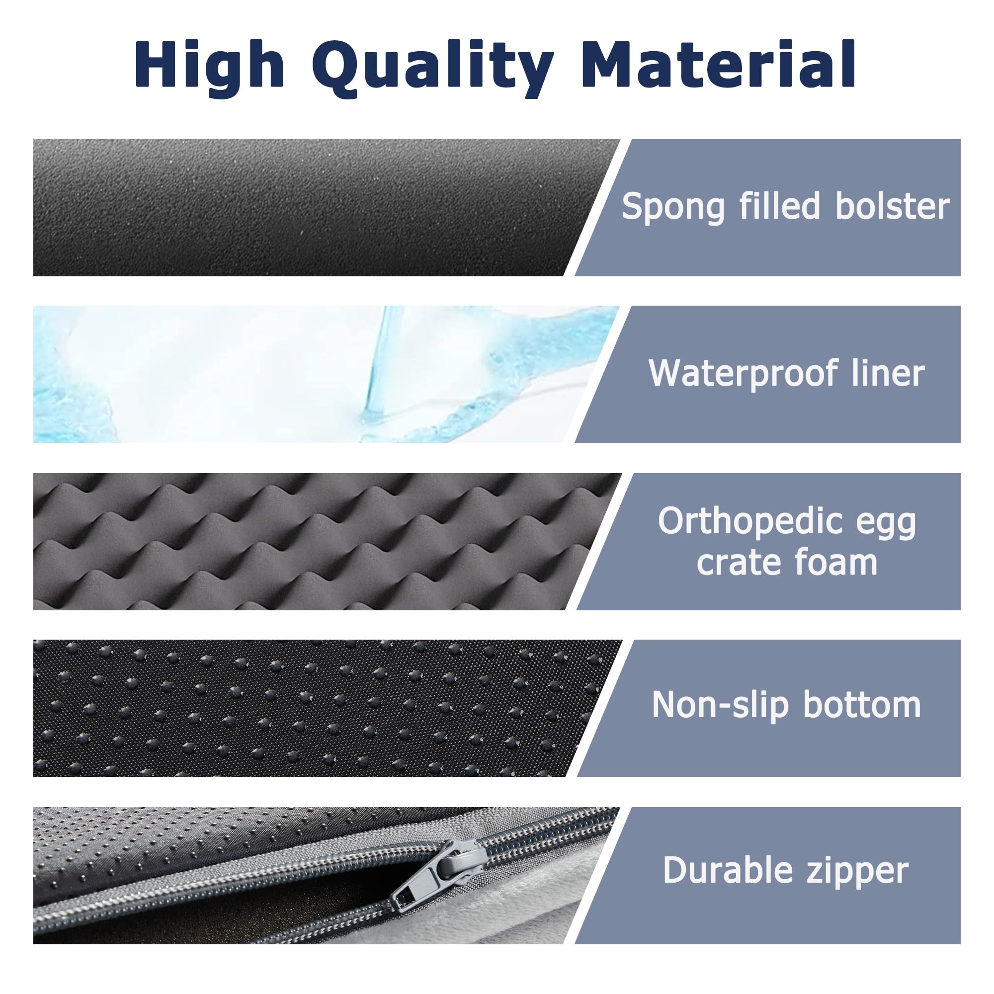 Western Home bed with waterproof layer protects foam from spills