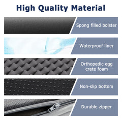 Western Home bed with waterproof layer protects foam from spills