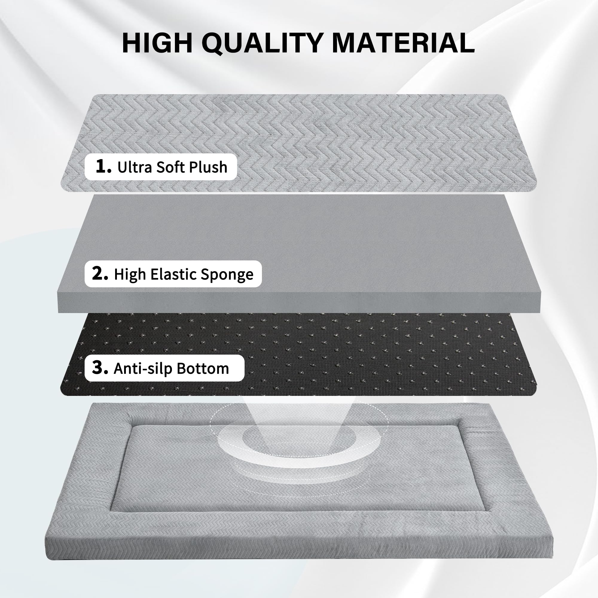 WESTERN HOME bed features wavy plush texture for breathable comfort