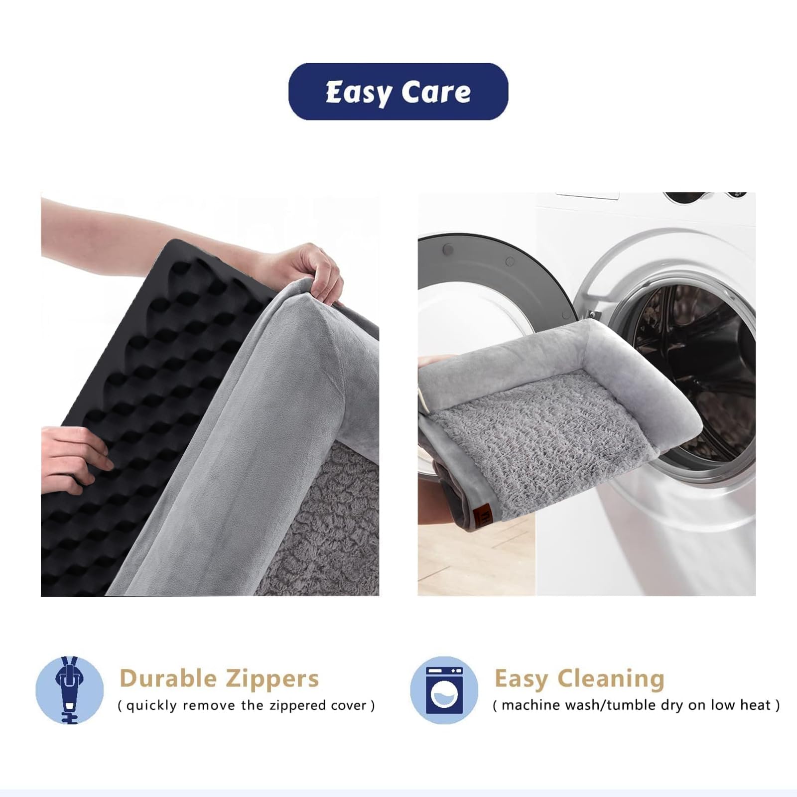 WESTERN HOME waterproof-cover protects foam from spills and accidents.