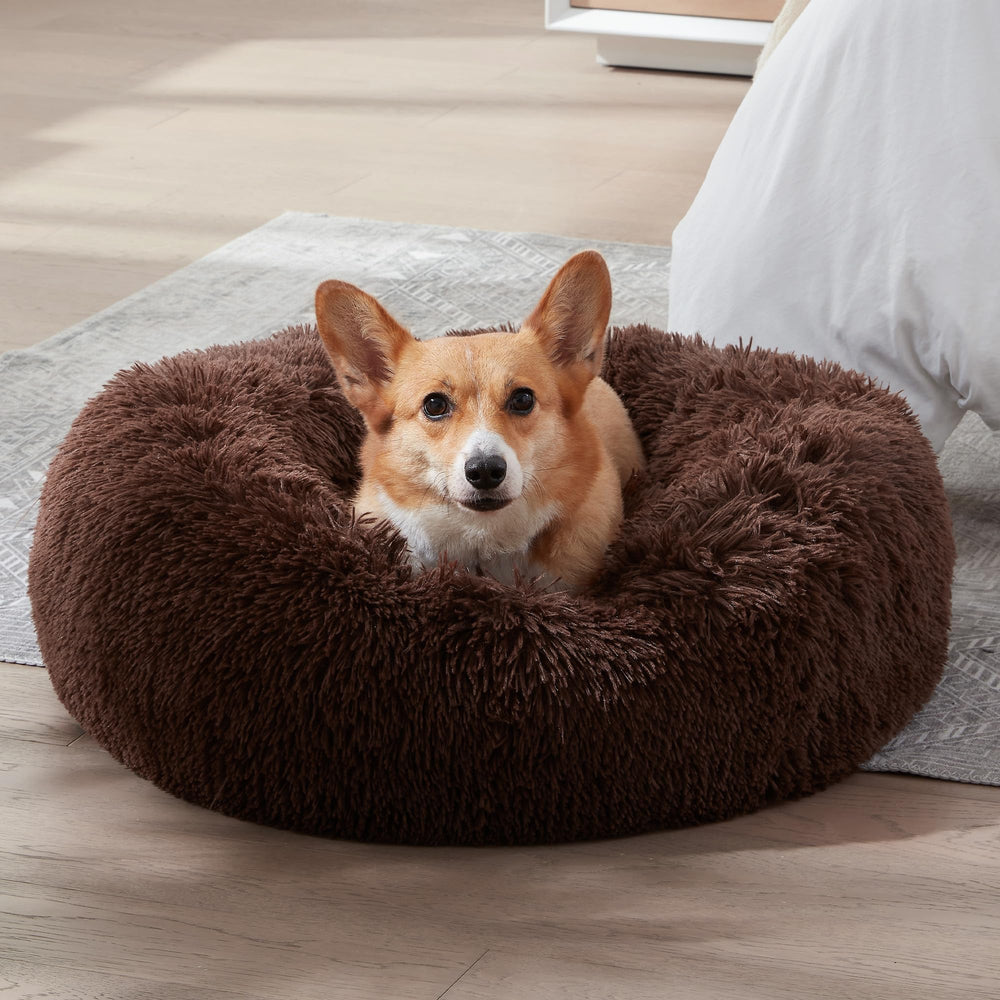 WESTERN HOME WH Calming Dog Bed Anti-Slip Bottom keeps bed stable on smooth floors