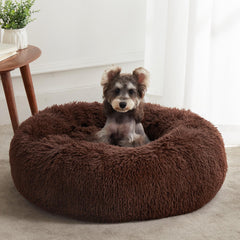 WESTERN HOME WH Calming Dog Bed Donut Cuddler promotes secure curling and soft comfort
