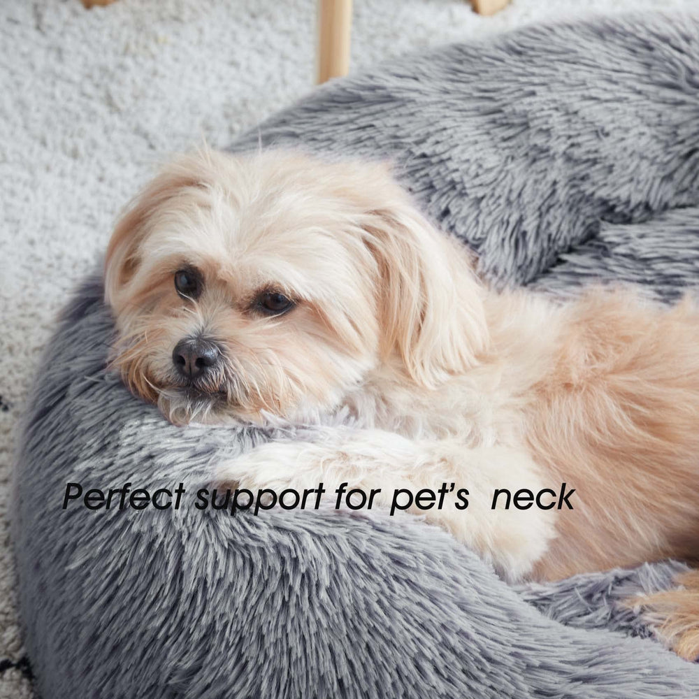 WESTERN HOME WH calming bed round design ideal for curling pets