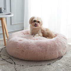 WESTERN HOME WH calming dog-cat-bed plush faux fur for cozy naps and snuggles