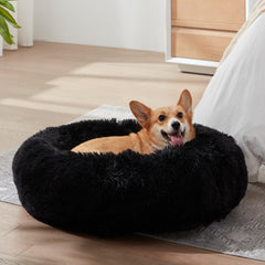WESTERN HOME WH donut bed anti-slip bottom keeps pet secure during play