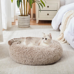 Western Home WH donut-cuddler pet scene shows curled-up comfort.