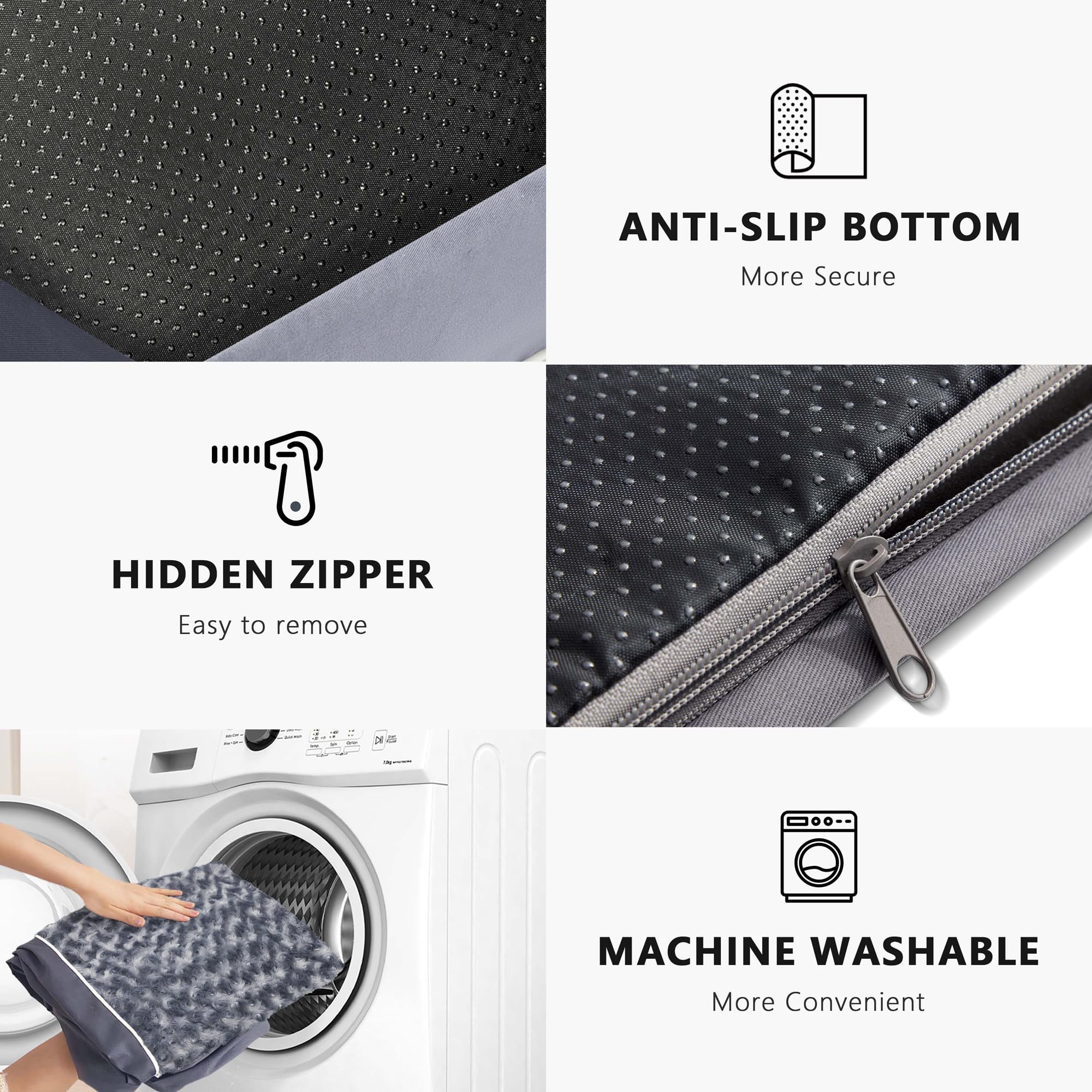 WESTERN HOME WH removable-washable-cover enables quick, hygienic cleaning