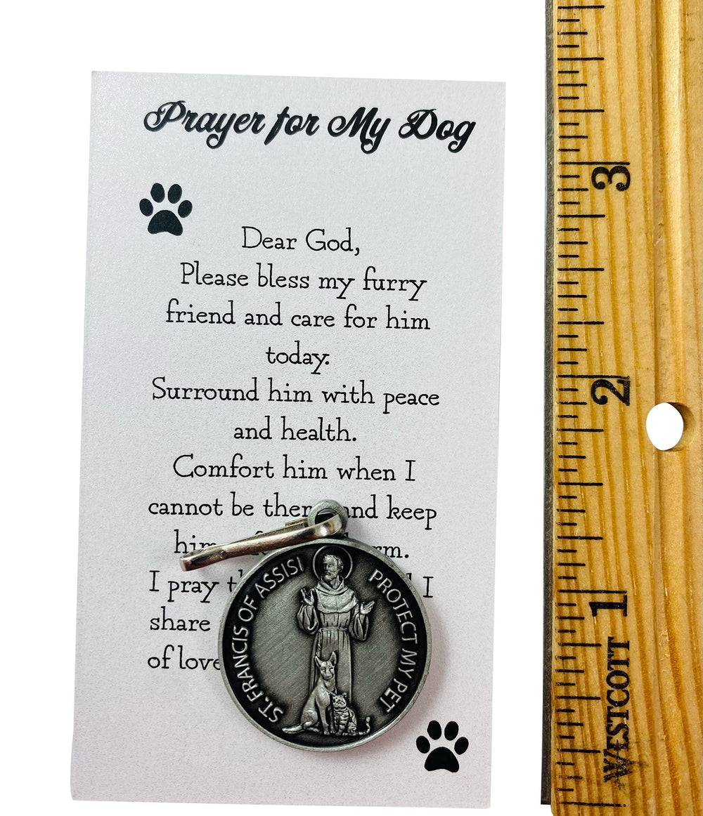 Westmon Works dog prayer card detail, pet blessing reminder.