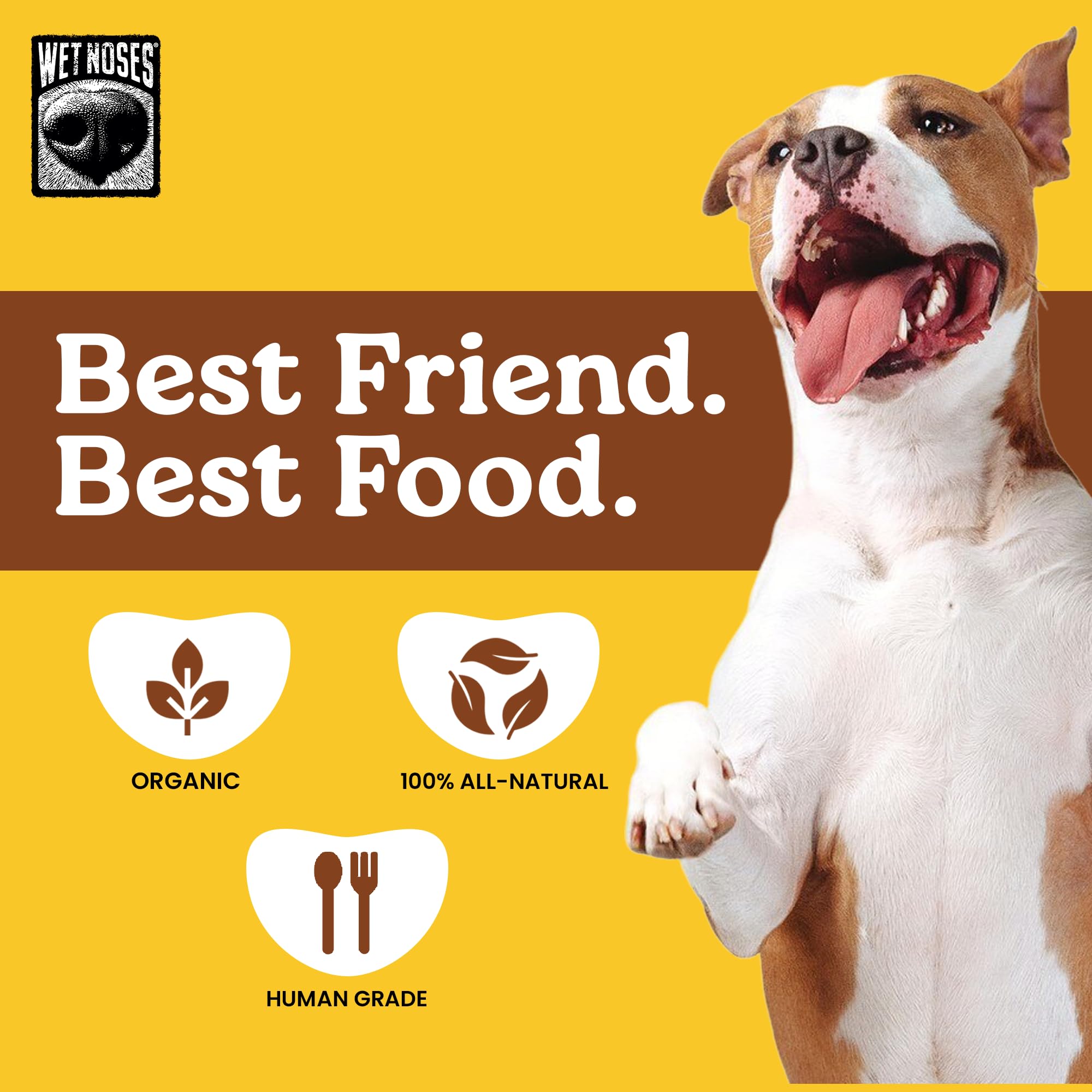 Wet Noses USA-made dog treats—all breeds and sizes enjoy a tasty, nutritious snack.