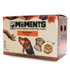Wet Noses Moments beef stew crunchy treats help with tasty training rewards.