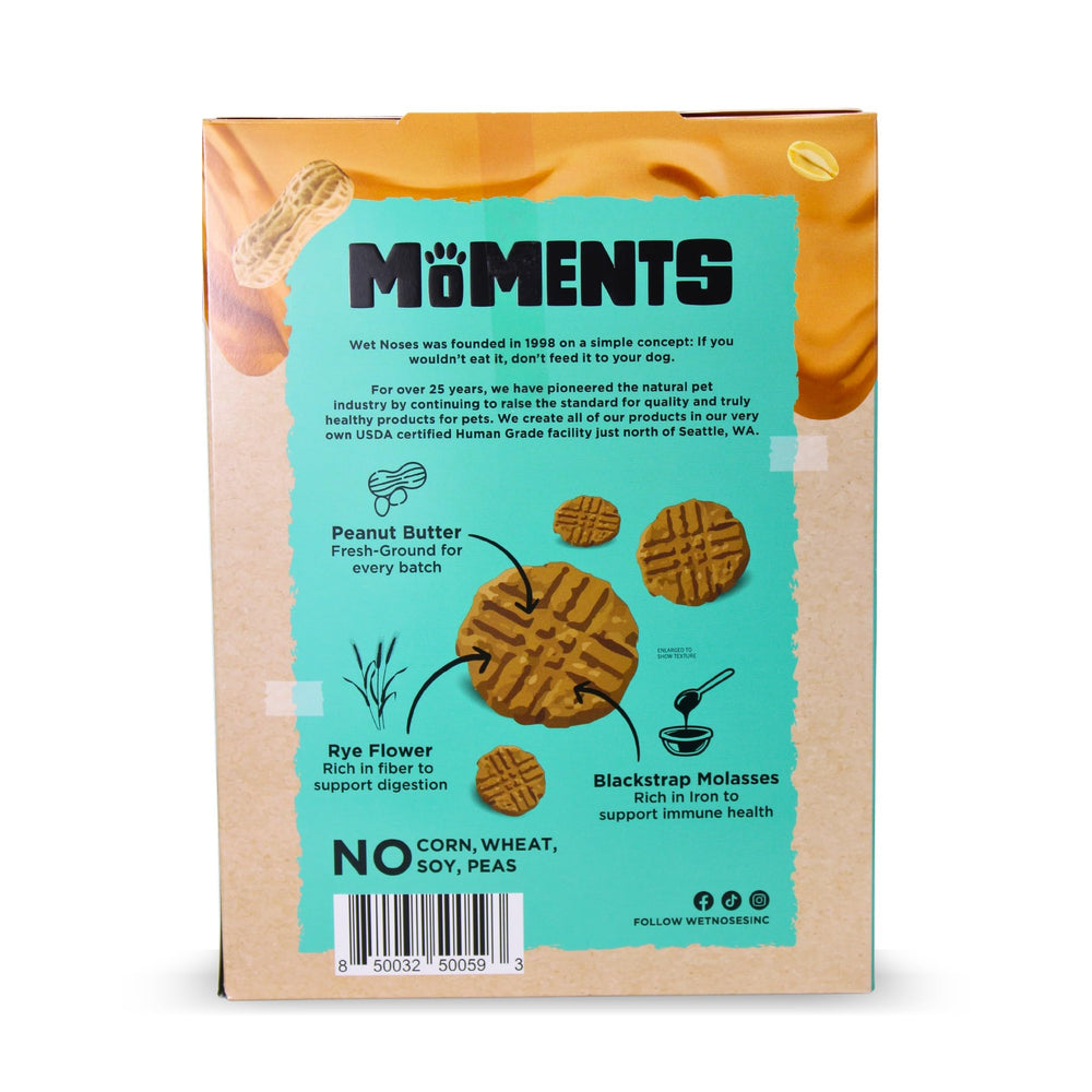 Wet Noses Moments dog enjoying a crunchy treat during training