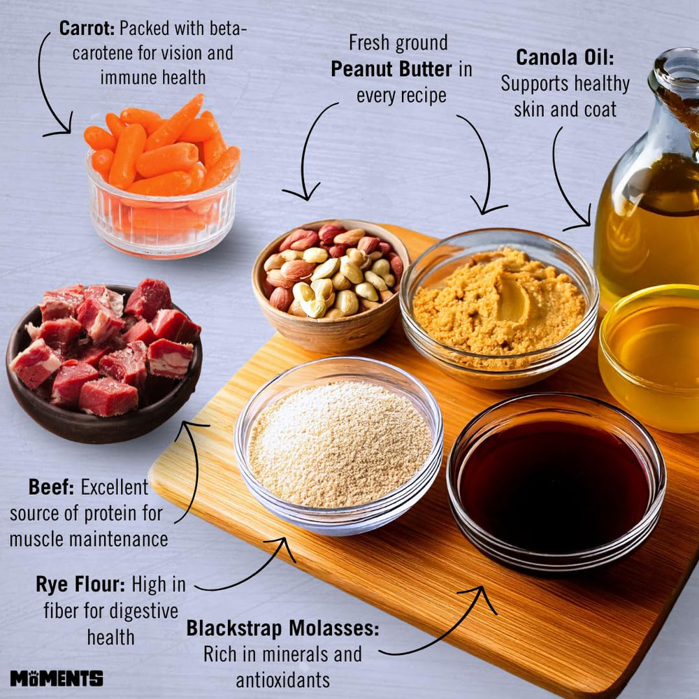 Wet Noses Moments dog training treat for rewarding good behavior.