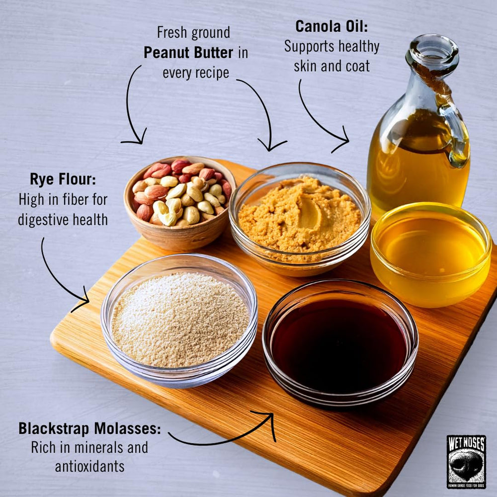 Wet Noses treats in a bowl suited for all dogs, promoting healthy snacking.