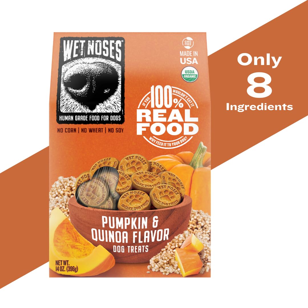 Wet Noses crunchy treats with human-grade ingredients for trustworthy snacks.