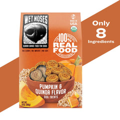 Wet Noses crunchy treats with human-grade ingredients for trustworthy snacks.