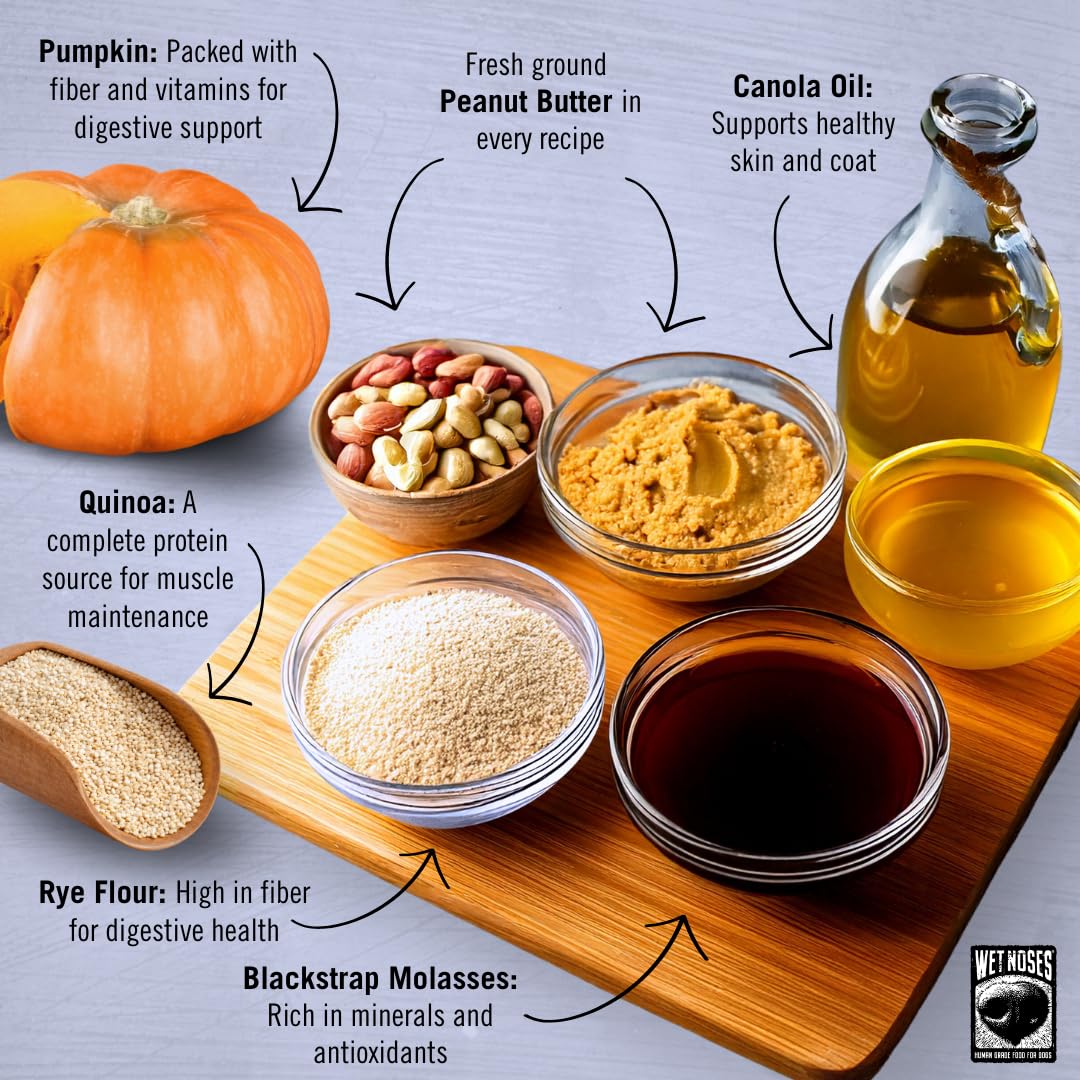 Wet Noses Organic Crunchy Dog Treats use USDA-certified organic ingredients.