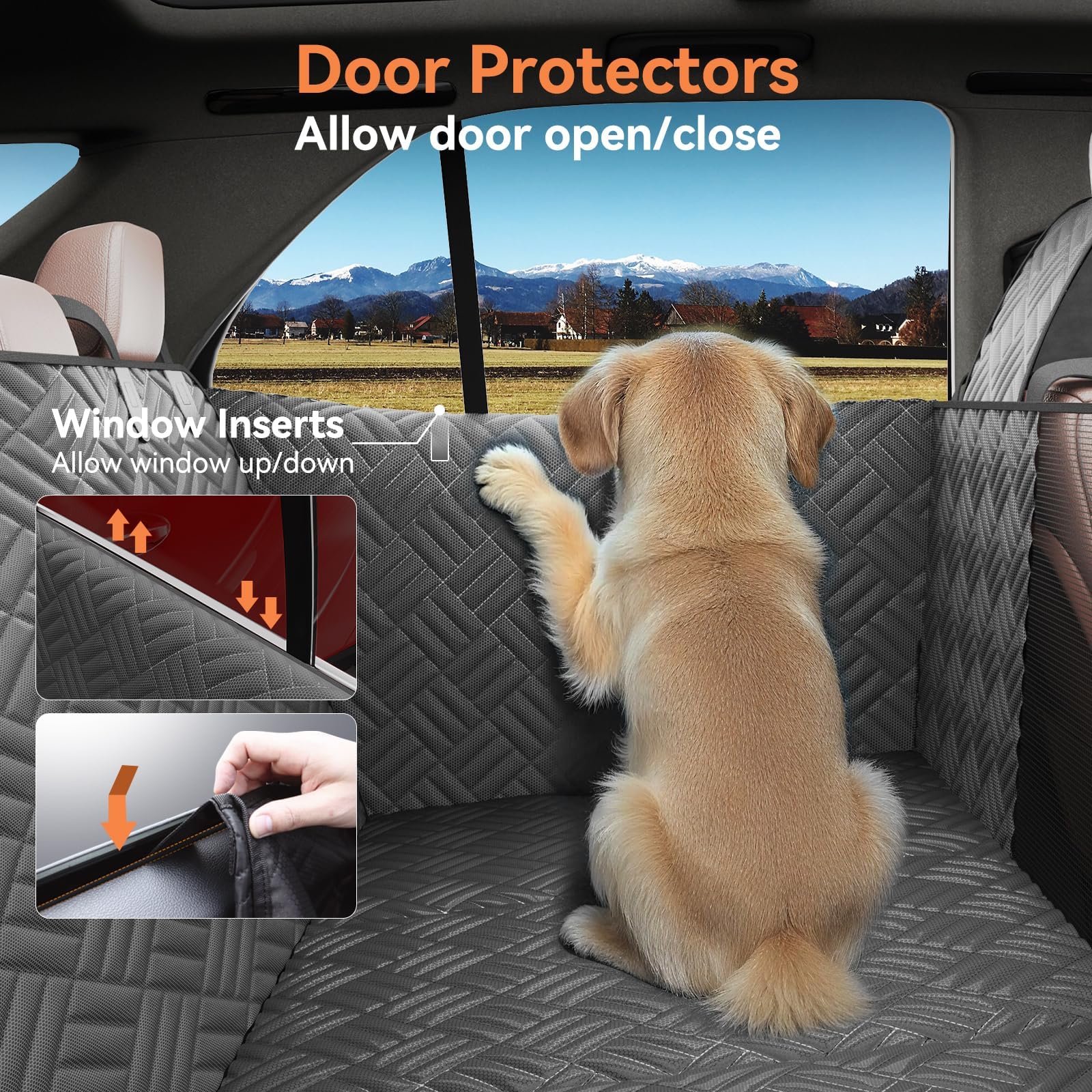 Wexyldra hard-bottom seat extender provides extra space and stability for cozy pet lounging.