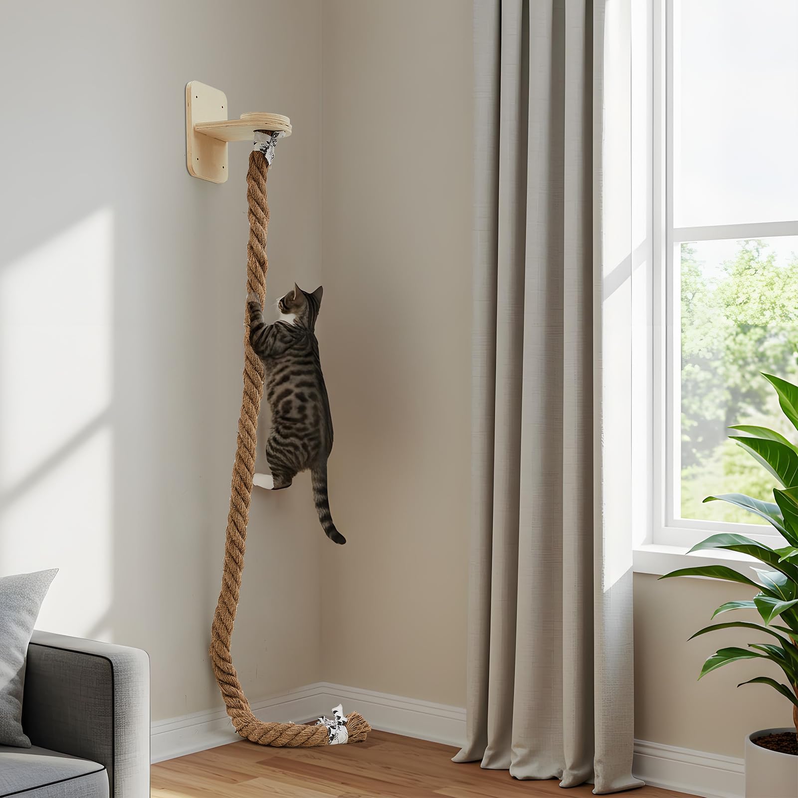 Weysat wall-mounted steps with pre-drilled holes enable quick setup.
