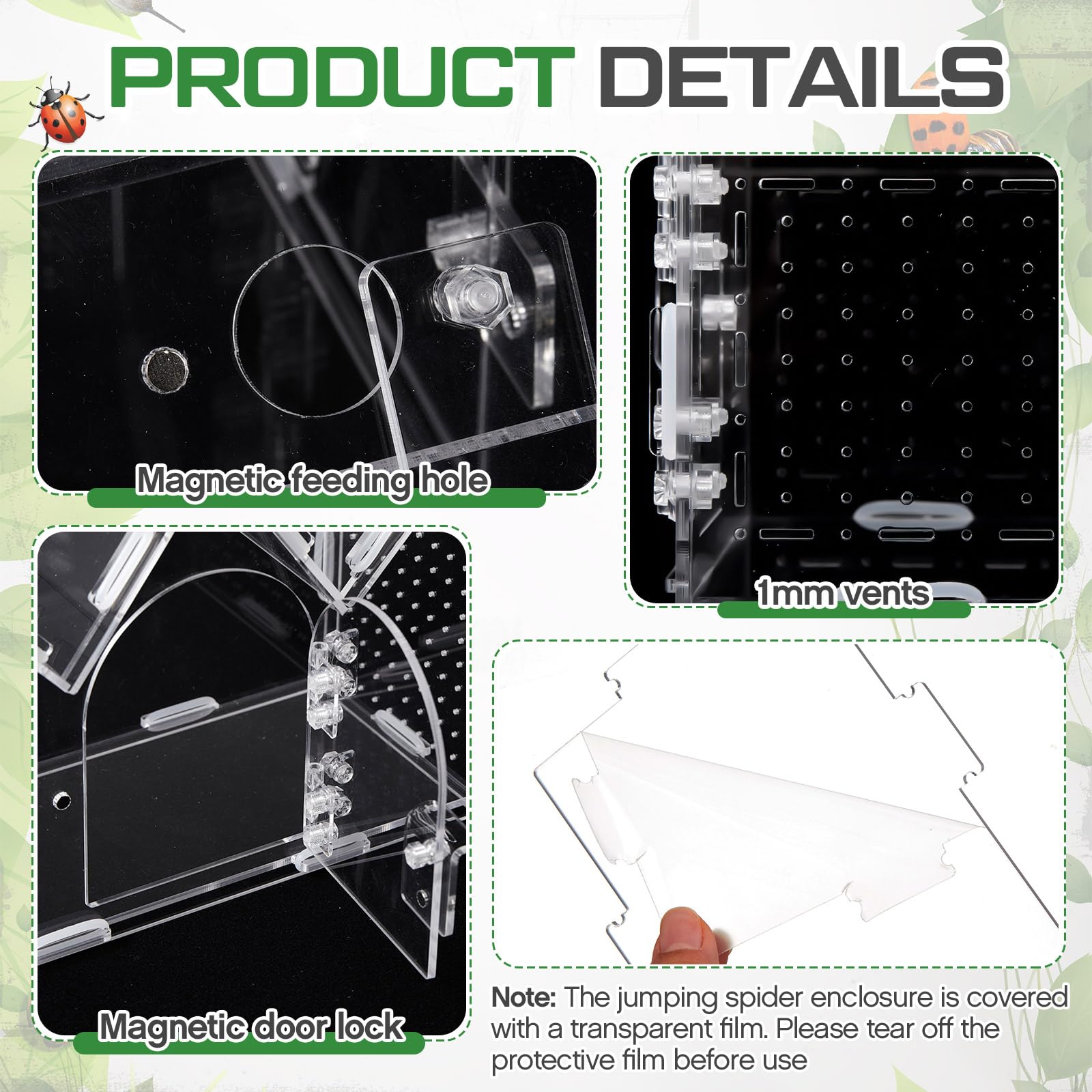 Weysat enclosure with magnetic doors open for easy tool-free access