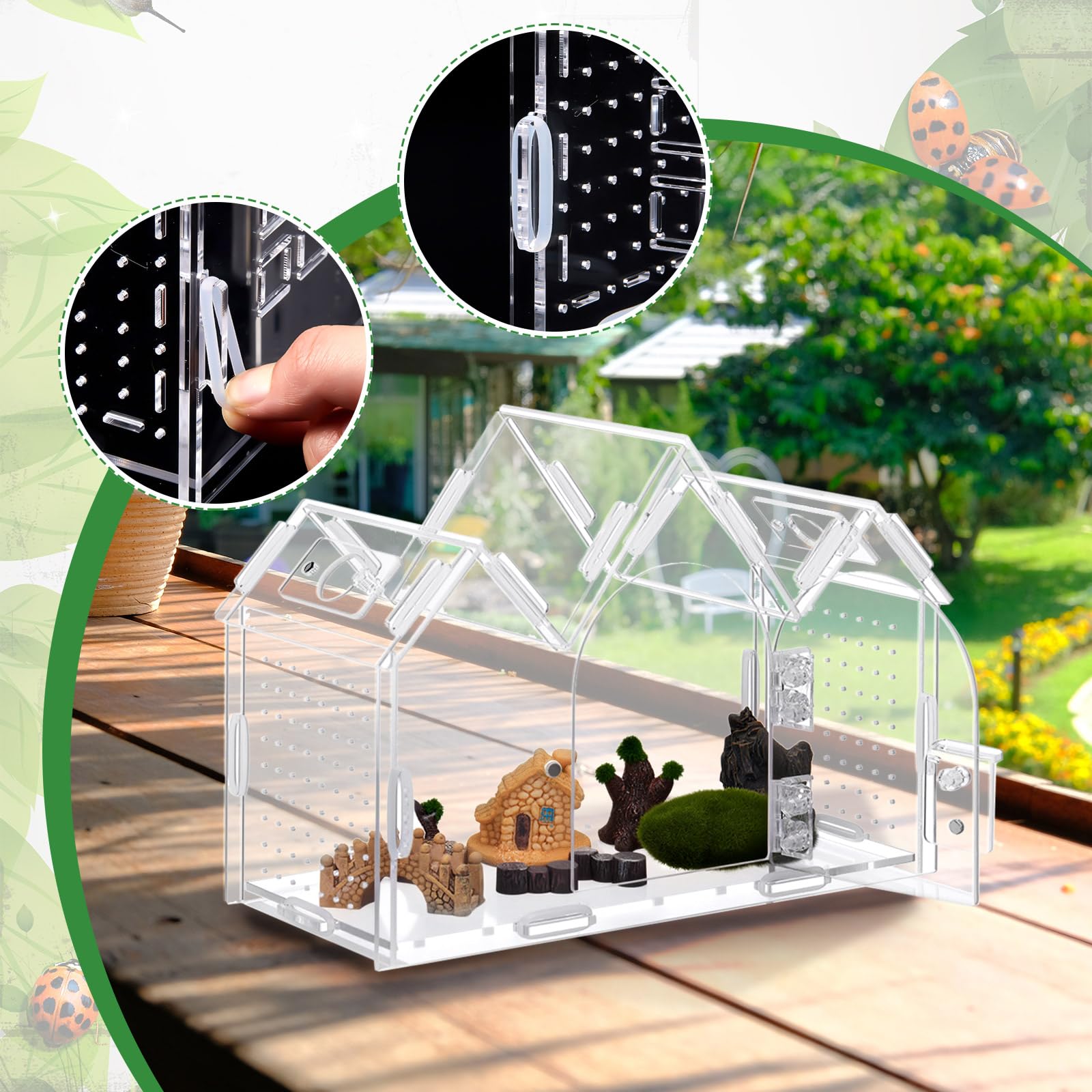 Weysat multi-species habitat suitable for tarantulas geckos and more