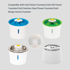 WEZEBEL Catit Flower Fountain filters fit popular cat fountains.