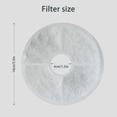 WEZEBEL catit fountain filter diameter five-point-seven-four-inch for a snug fit.