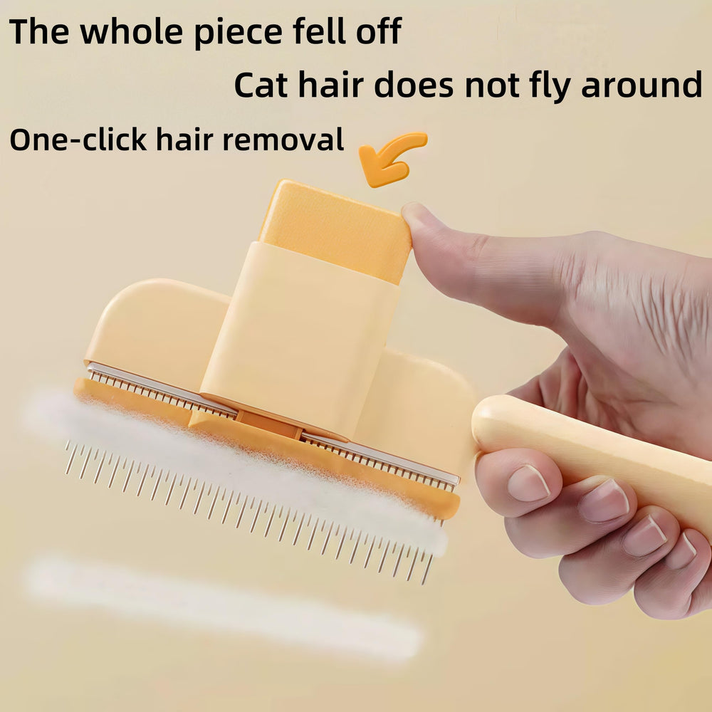 WGICPBZ Zen Brush cat-dog coat after grooming shows smooth fur