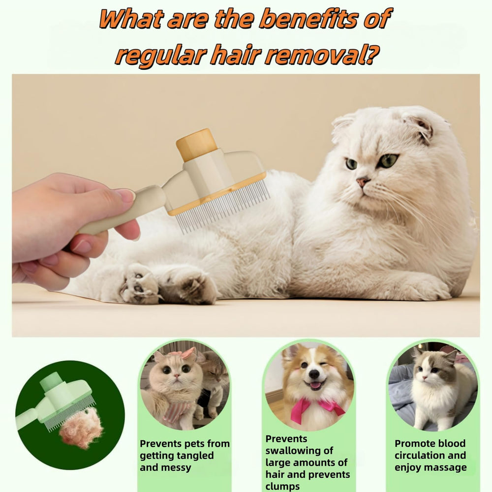 WGICPBZ Zen Brush self-cleaning mechanism demonstrates quick hair release