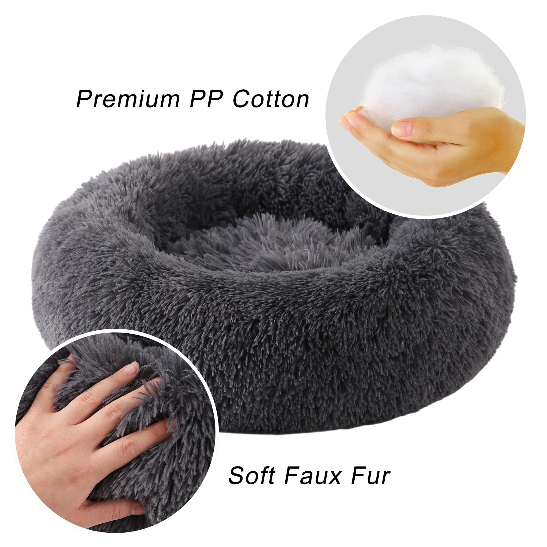 WgoogW round bed with raised bolster for neck and head support.