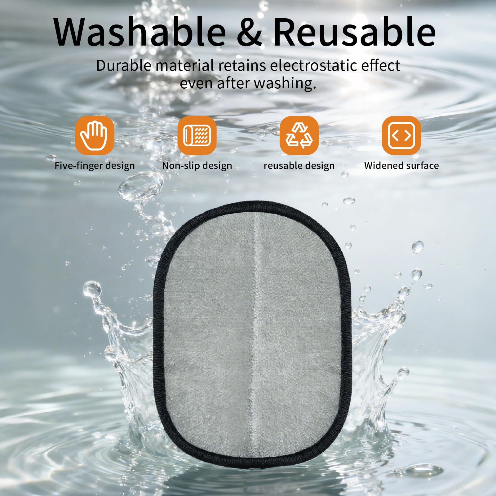 Whaislex pet hair remover glove compact storage saves space