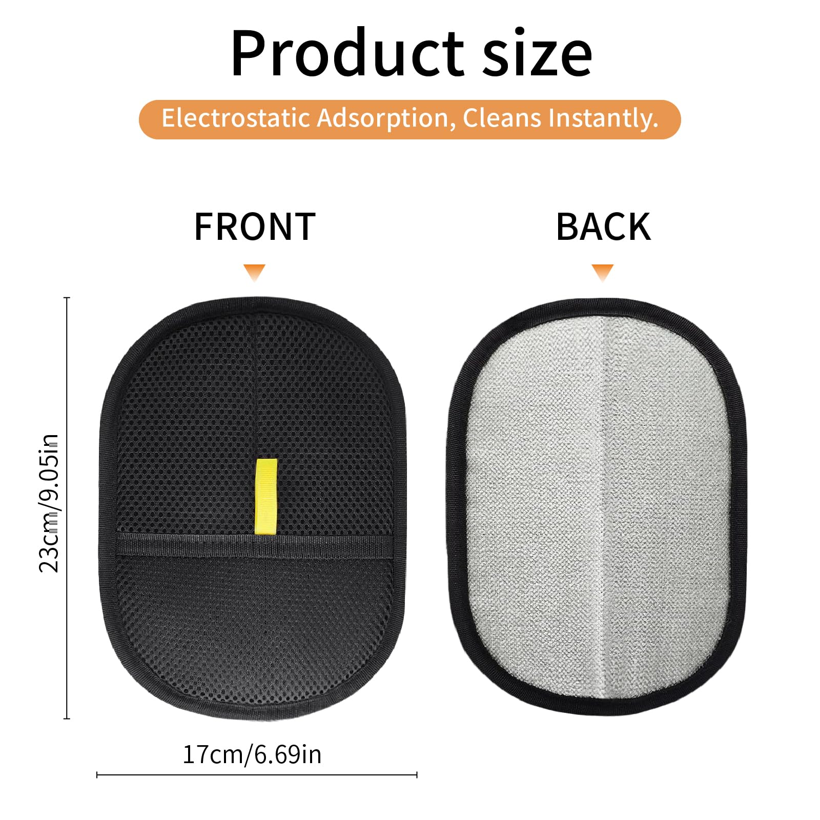 Whaislex pet hair remover glove in use on clothes for quick refresh