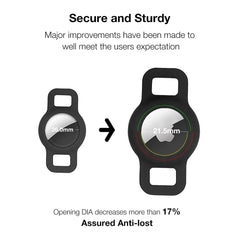 WHALEZON secure AirTag fit keeps tag in place during daily adventures