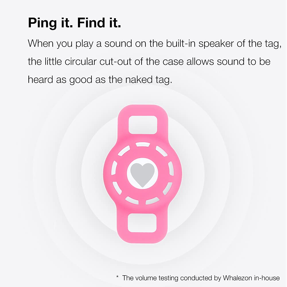 WHALEZON Airtag case attached to a cat collar during a walk.